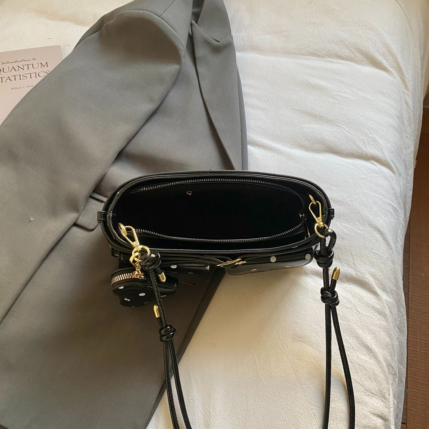 Korean Simple Polka Dot Underarm Spring Fashion Beautiful Personality Bags