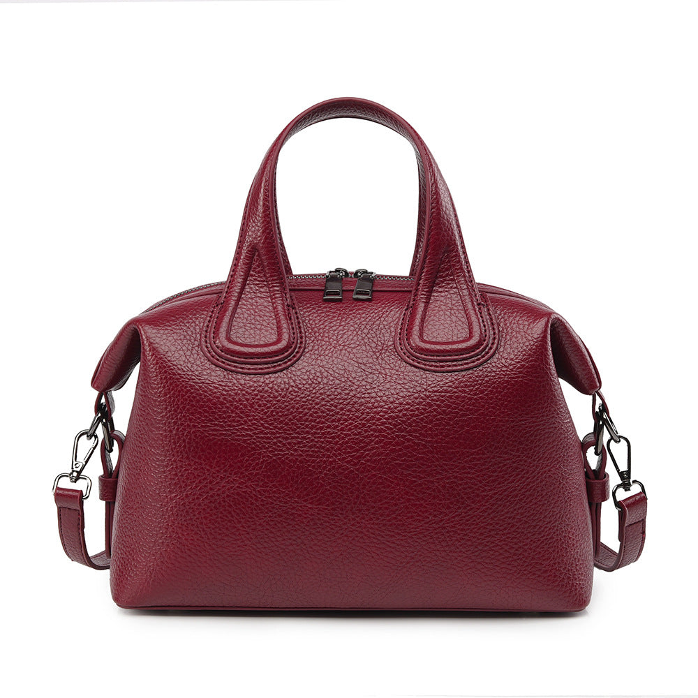 Women's Fashion Boston Simple Large Capacity Plaid Women's Handbag