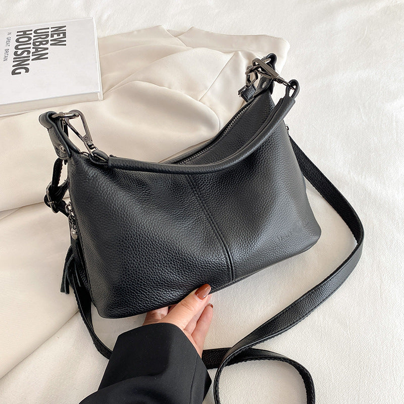 Women's Genuine Leather Portable Cow Korean Style Bags