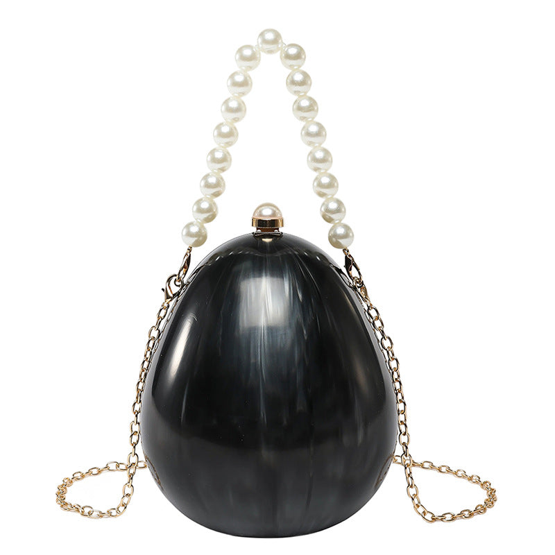 Temperament Pearl Wrist Goose Egg Wedding Dinner Bag