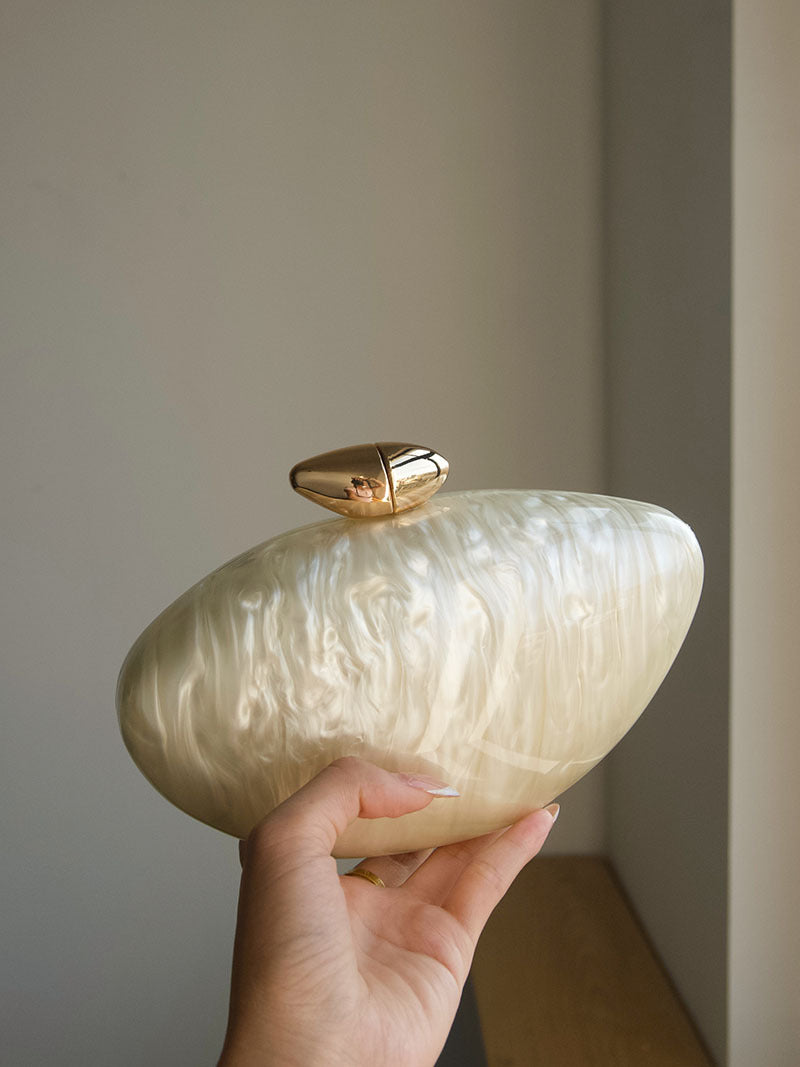 Acrylic Fashion Design Trend Chain Oval Hand Bags