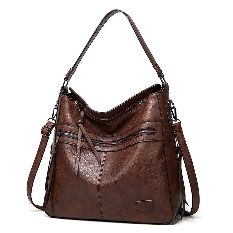 Women's Elegant Fashion Large Capacity Soft Leather Handbags
