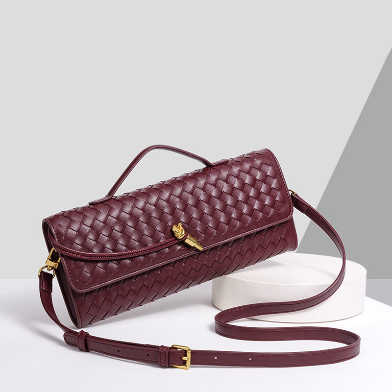 Slouchy Hand-woven File Fashion Horizontal Versatile Bags