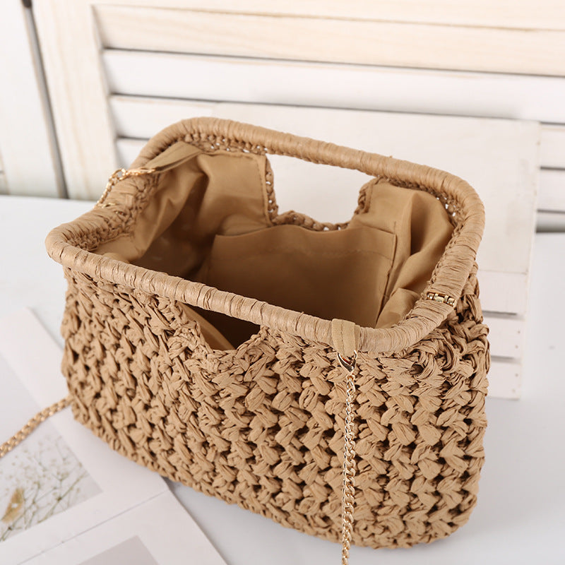 Women's Handmade Knitted Seaside Vacation Daily Leisure Portable Minority Bags