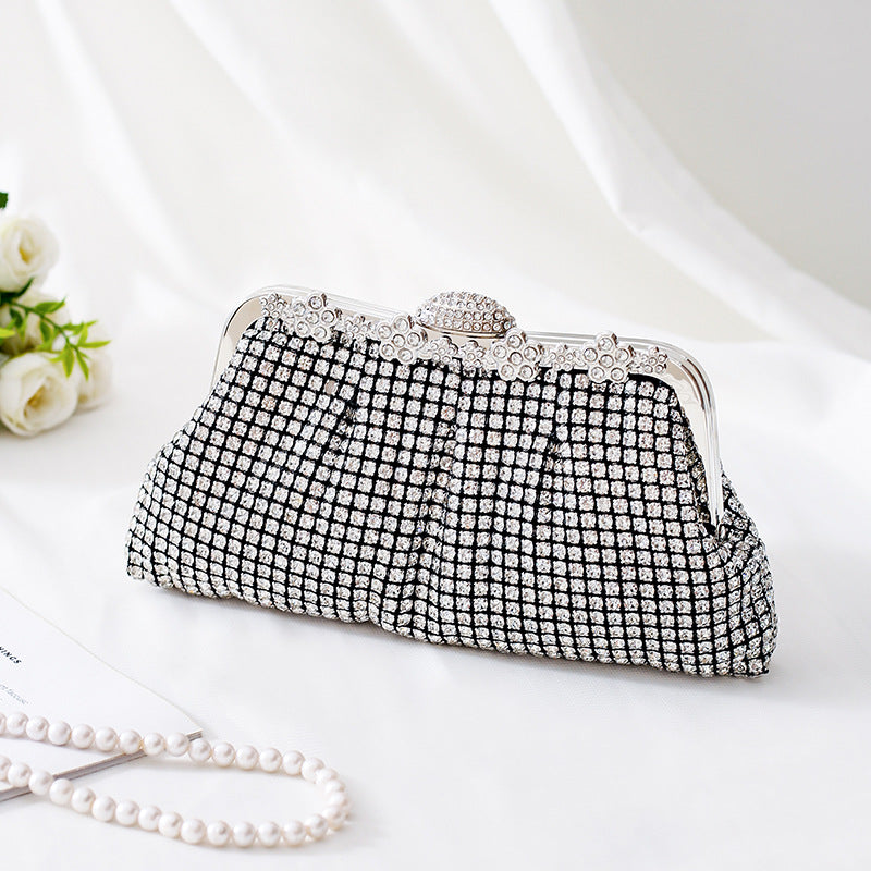 Women's Diamond Clutch With Cheongsam Dress Fashion Dinner Bag