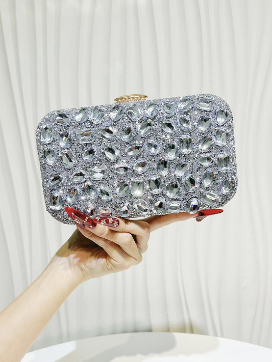 Fashion Flash Rhinestone Clutch Light Luxury Gorgeous Dinner Bag