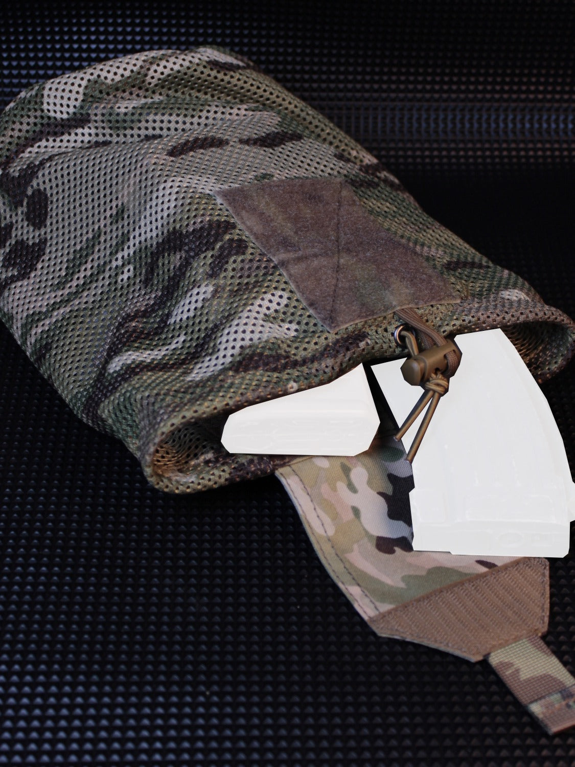 Recycling Laser Cutting Egg Hanging Foldable Storage Outdoor Camouflage, Military Fan Bag