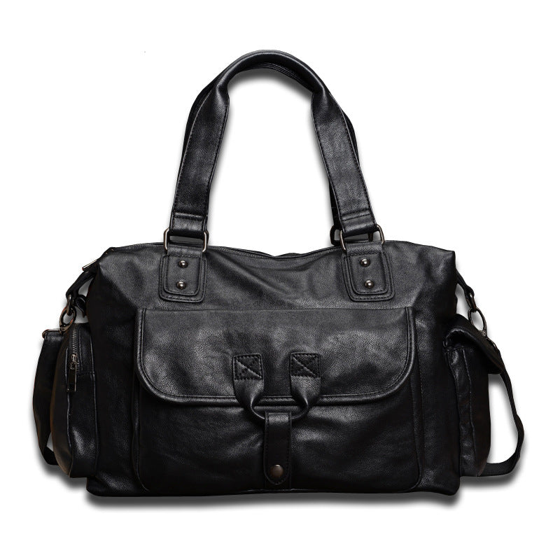 Men's Traveling Leather Trendy Large Capacity Men's Bags