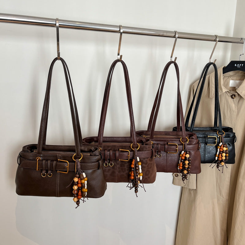 Fashion Trend Texture Solid Color Everyday Underarm Bag
