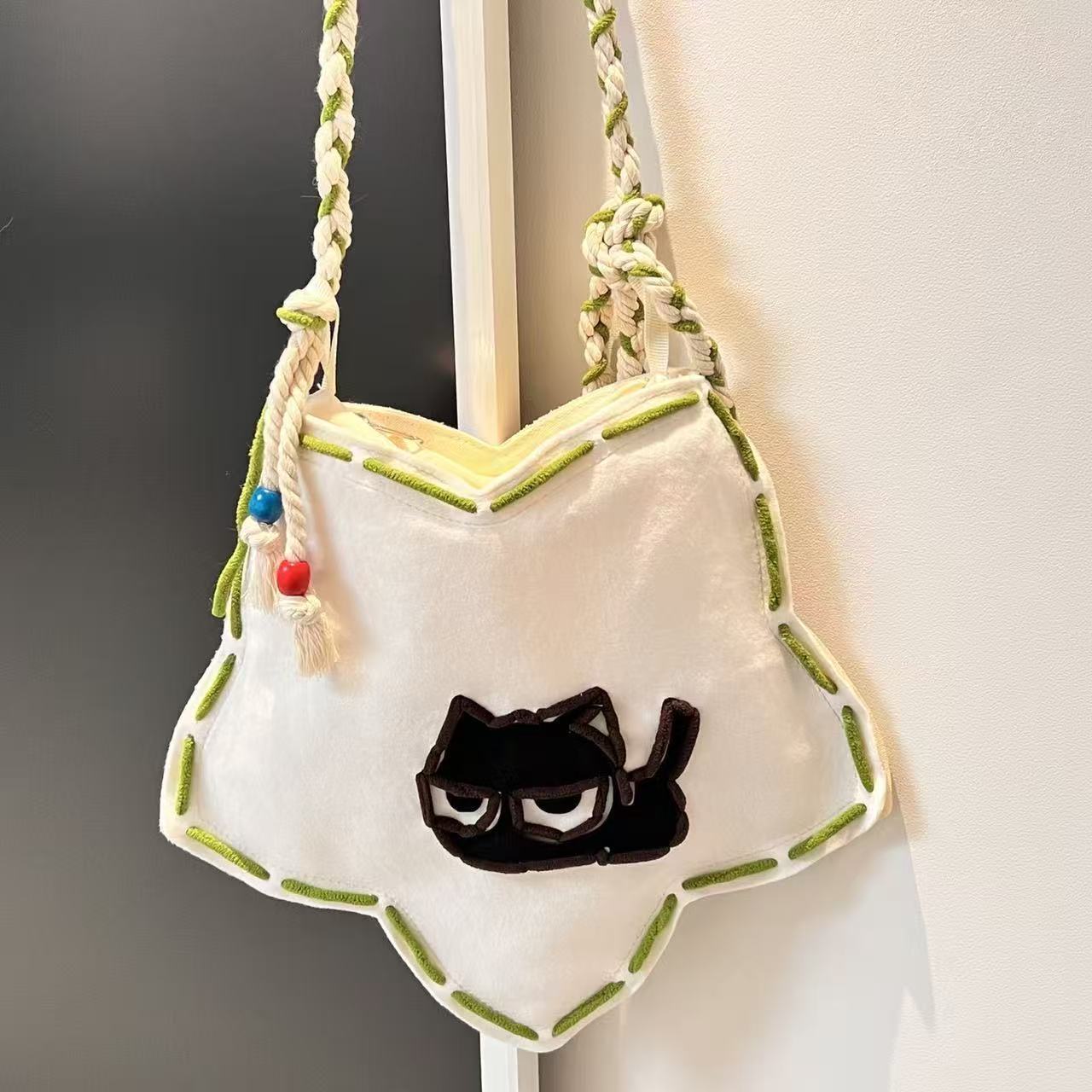 Little Black Cat Trendy Cool Creative Women's Shoulder Bag