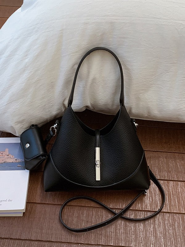Women's Spring Korean Style Niche Contrast Color Lazy Temperament Bags