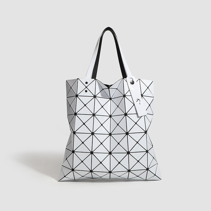 Creative Fashion Rhombus Folding Geometric Portable Women's Shoulder Bag