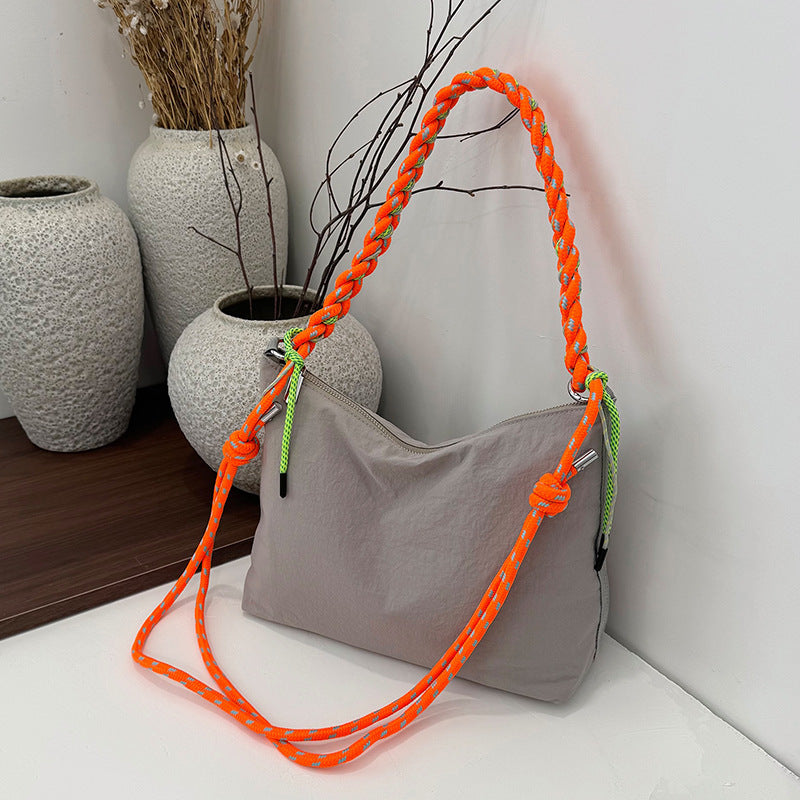 Women's Color Weaving Strap Lightweight Dumpling Summer Versatile Korean Women's Shoulder Bag