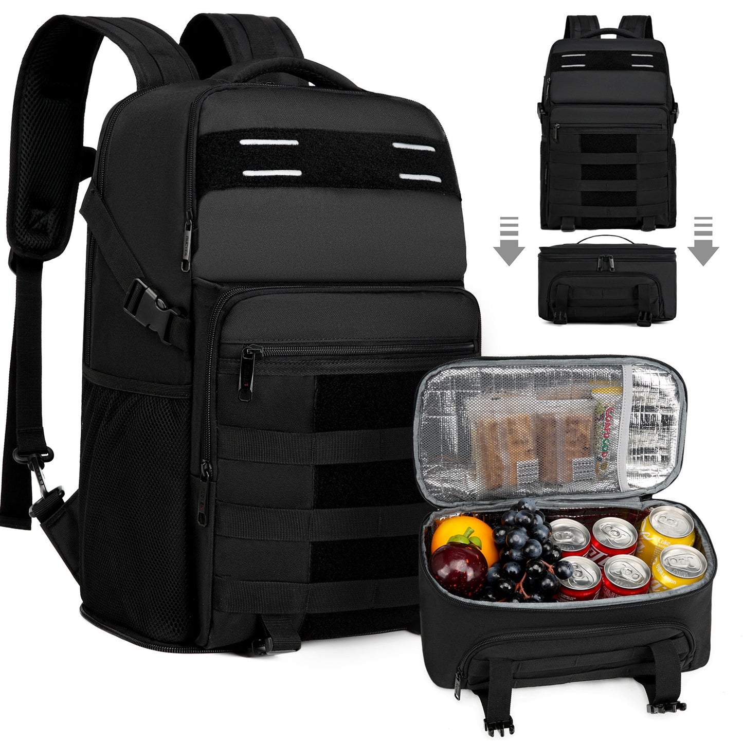 Lunch Insulation Cold Removable Box Unisex Mountain Climbing, Hiking Bag