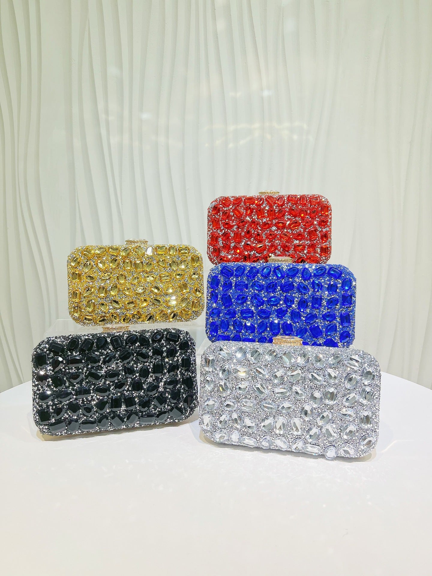 Fashion Flash Rhinestone Clutch Light Luxury Gorgeous Dinner Bag