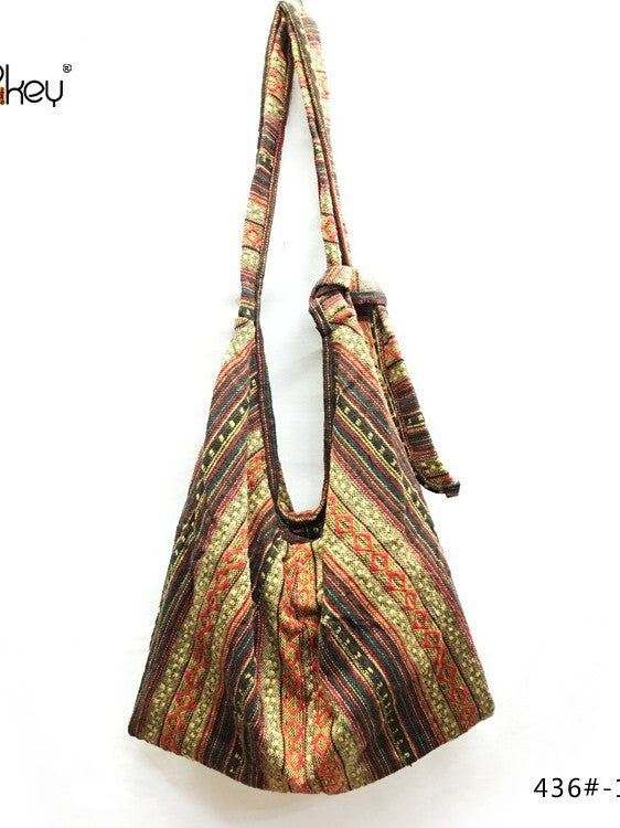 Women's Big Linen Cotton Printed Cloth Can Be Bags
