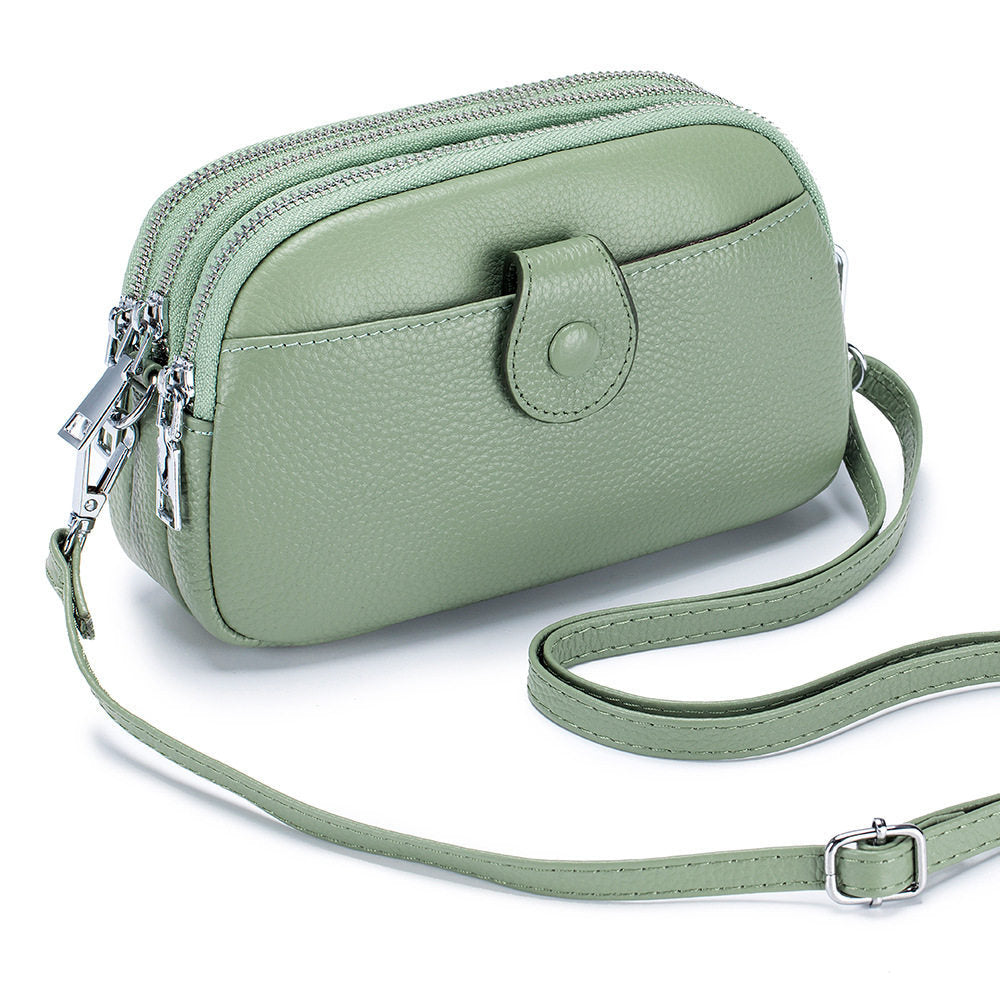 Women's Simple Mom Mobile Mini High Sense Cow Women's Messenger Bag