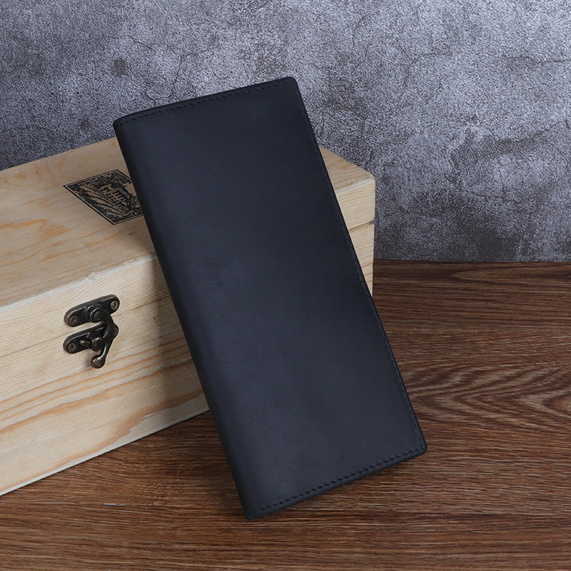 Men's Leather Real Long Suit First Layer Men's Wallet