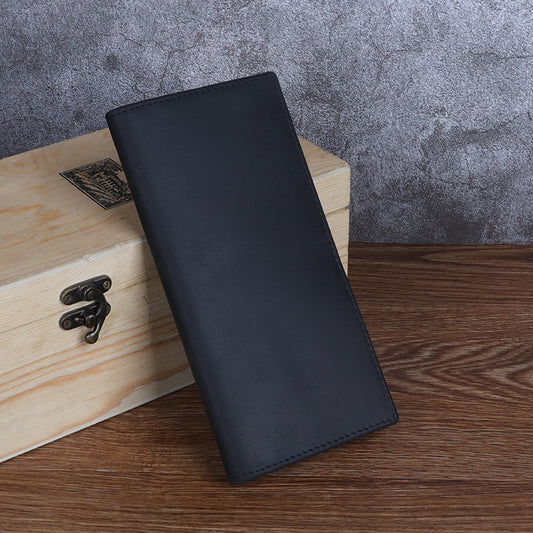 Men's Leather Real Long Suit First Layer Men's Wallet