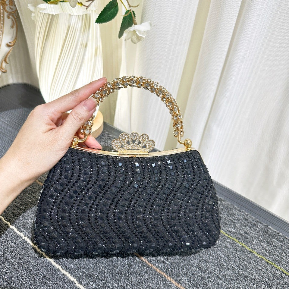 Women's Fashion Personalized Rhinestone Banquet Dress Refined Dinner Bag