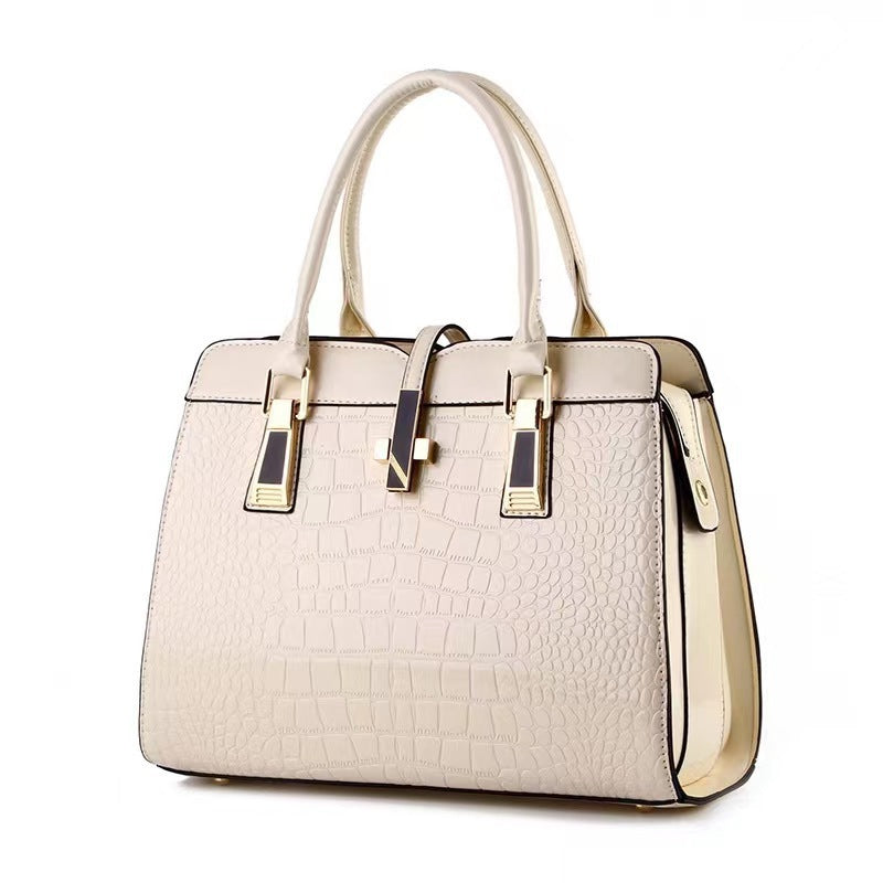 Women's Pattern Bright Leather Large Capacity For Handbags