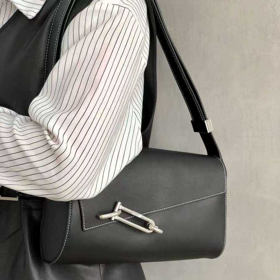 Box Genuine Leather Underarm Fashion Soft Women's Messenger Bag