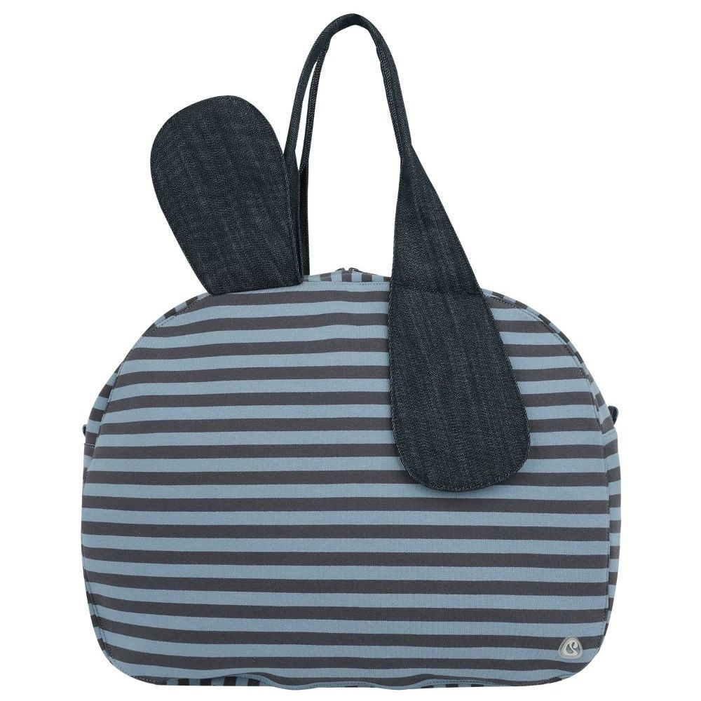 Slouchy Striped Large Capacity Waterproof Nylon Women's Shoulder Bag