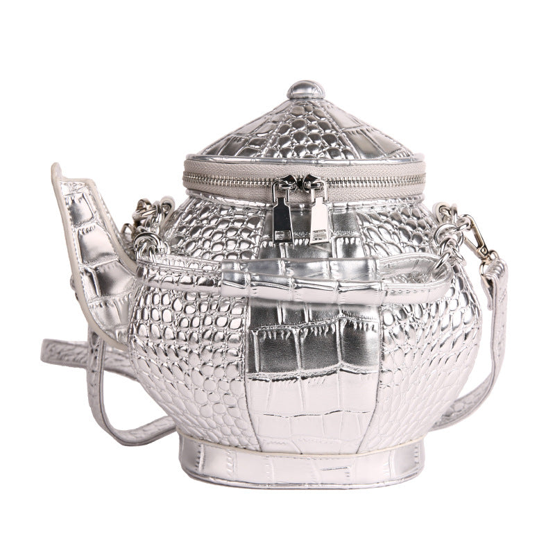 Niche Shaped Female Creative Personality Teapot Hand Retro Women's Messenger Bag