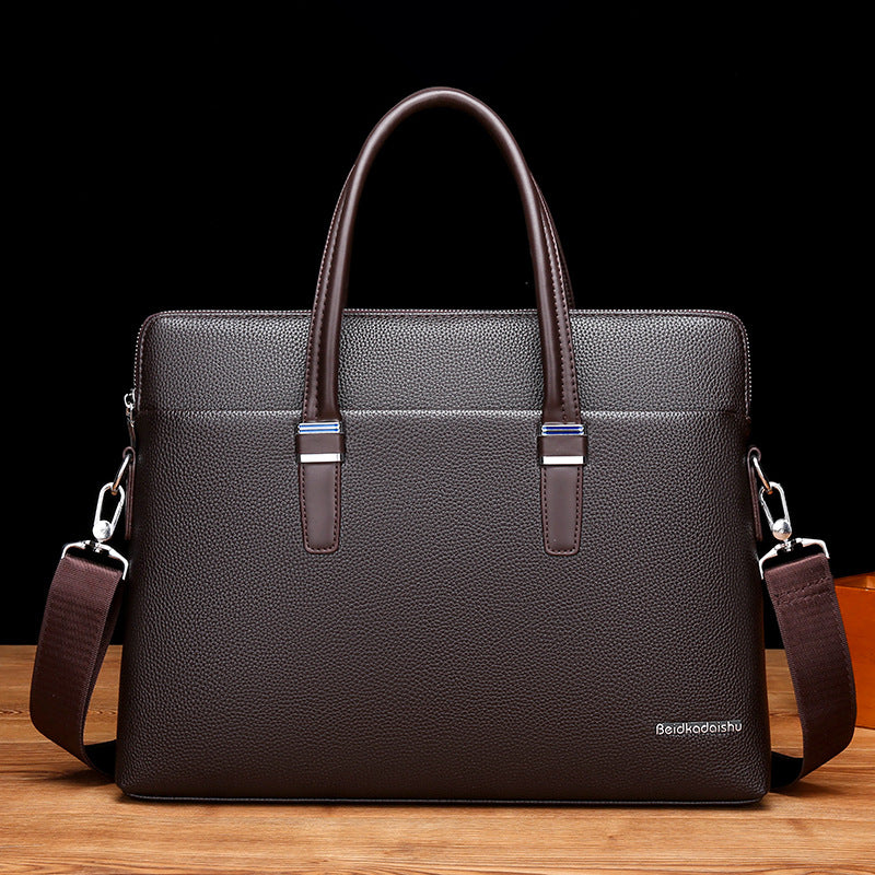 Elegant Men's Large Capacity Business Simple Men's Tote