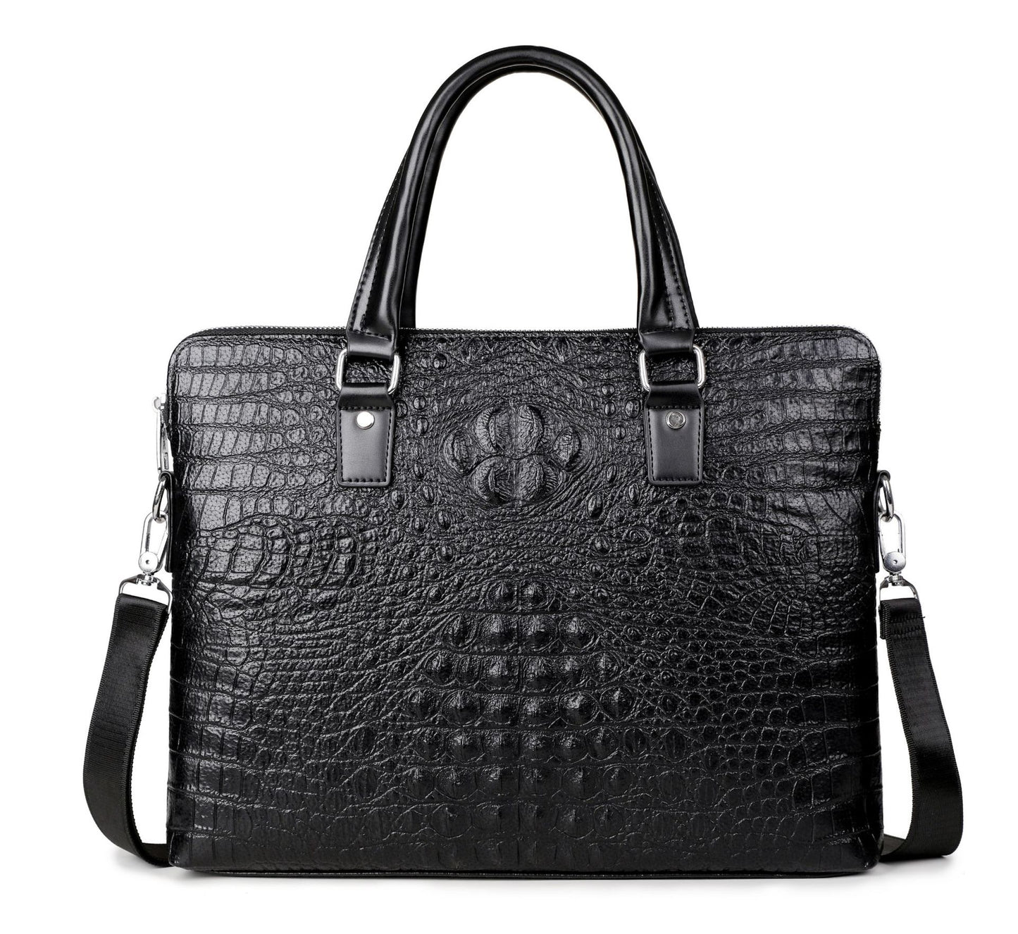 Men's Business Fashion Conference Crocodile Pattern Leather Men's Briefcases