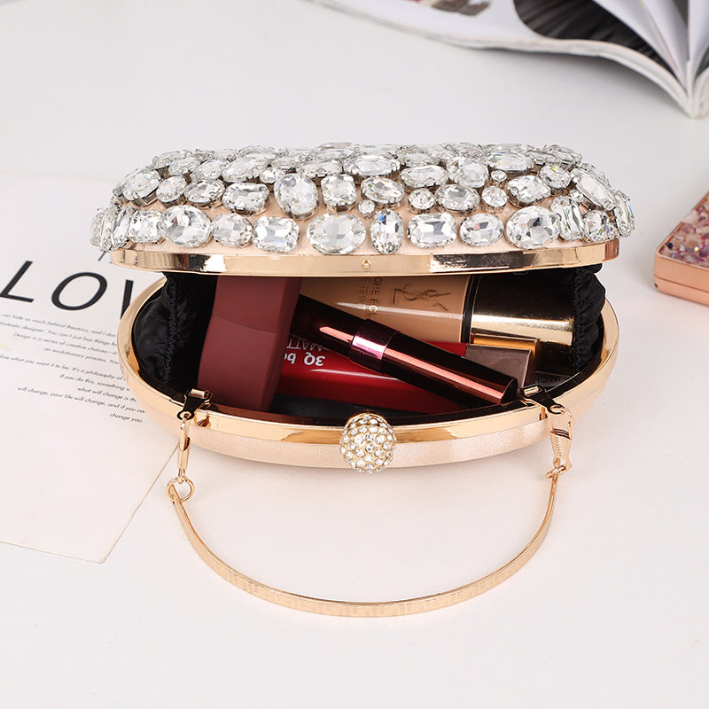 Women's Fashion Diamond Full Clutch Personalized Dress Bags