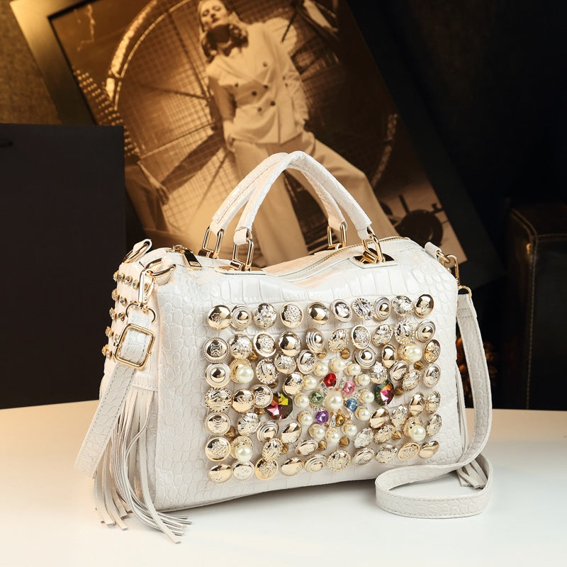 Women's Dinner Gorgeous Diamond Decorations Light Luxury Temperament Large Women's Handbag