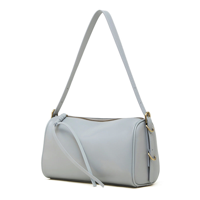 Women's Large Capacity Genuine Leather Pillow Women's Shoulder Bag