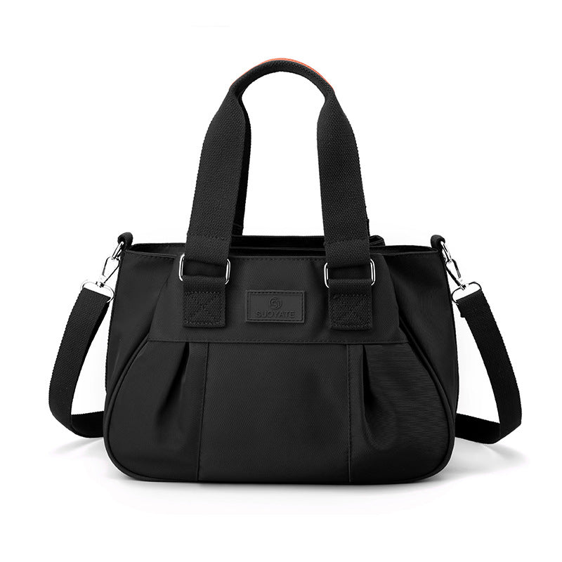 Women's Nylon Fashion Pleated Commuter Simple Lightweight Women's Shoulder Bag
