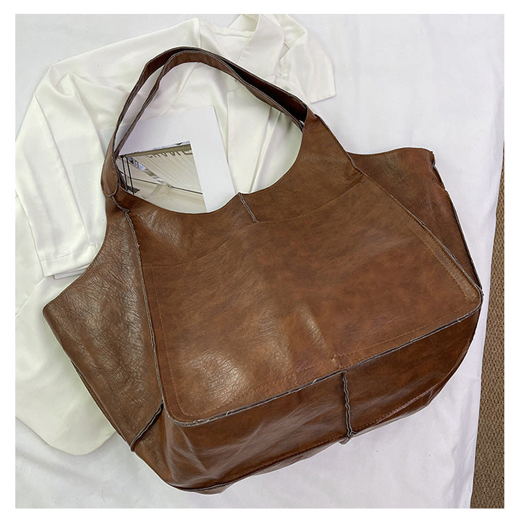 Women's Fashion Large Capacity High-grade Retro Commuter Bags
