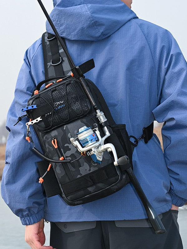 Women's & Men's Multifunctional Lure Water Repellent Fishing Mountain Climbing Men's Chest Bag