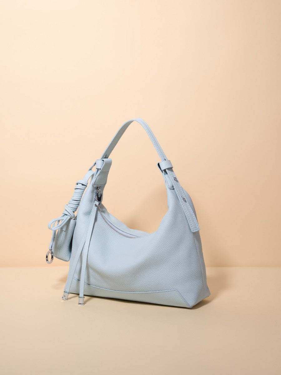 Women's First Layer Leather Large Capacity Mummy Dumpling Fashion Simple Women's Shoulder Bag