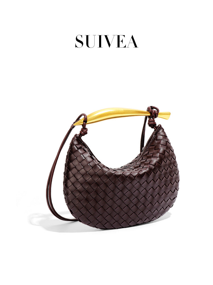 Women's High-grade Sardine Fashionable Hand-woven Dumpling Simple Handbags