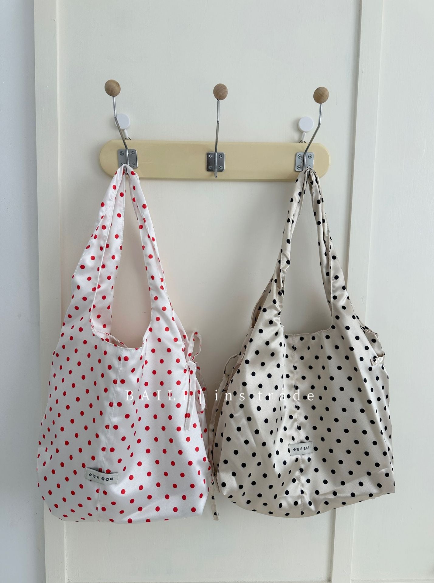 Dot Pearl Sweet Fresh Large Capacity Leisure Women's Shoulder Bag