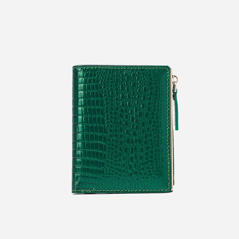 Women's High-grade Crocodile Pattern Fashion Leather For Coin Purses