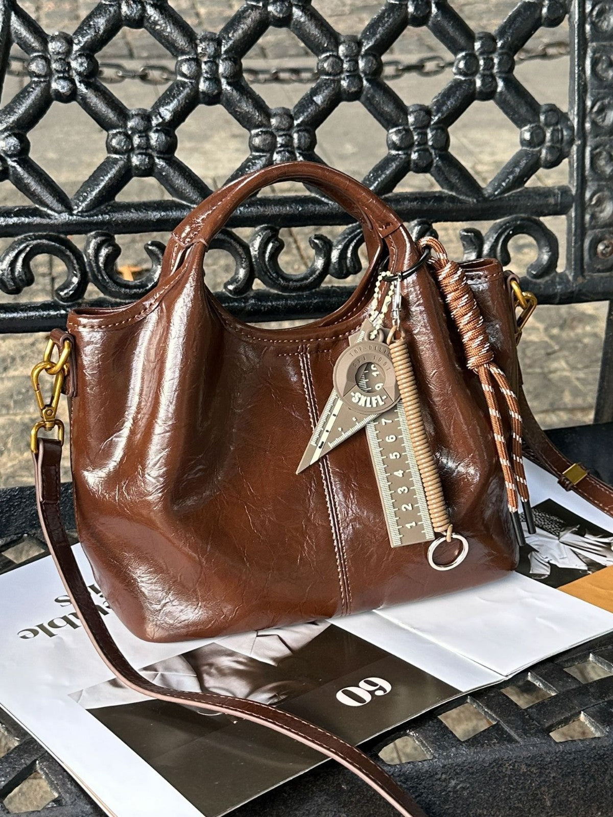Women's Light Luxury Vegetable Basket Genuine Leather Pendant Bags