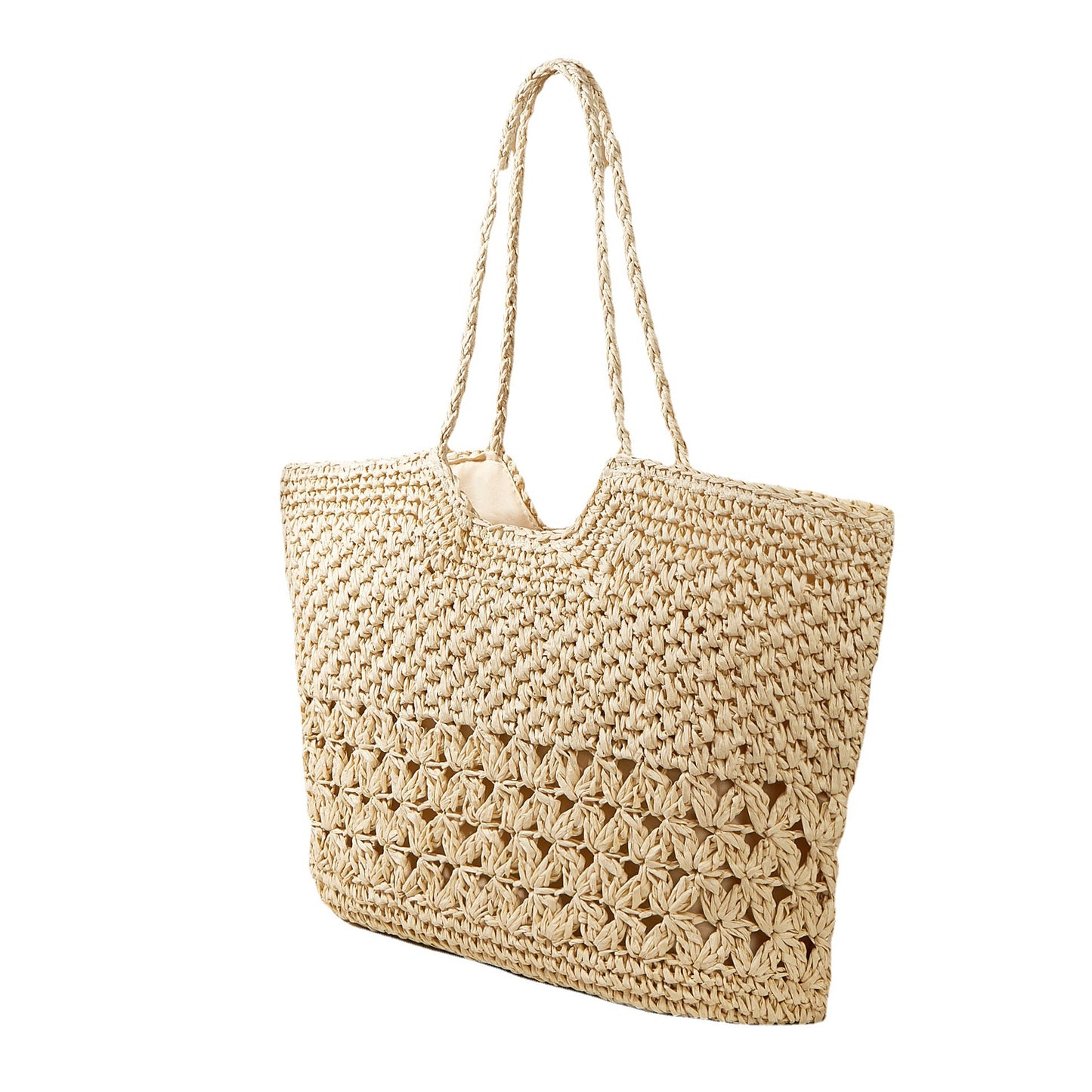 Weaving Hollow Straw Shopping Vacation Beach Net Fashion Women's Shoulder Bag