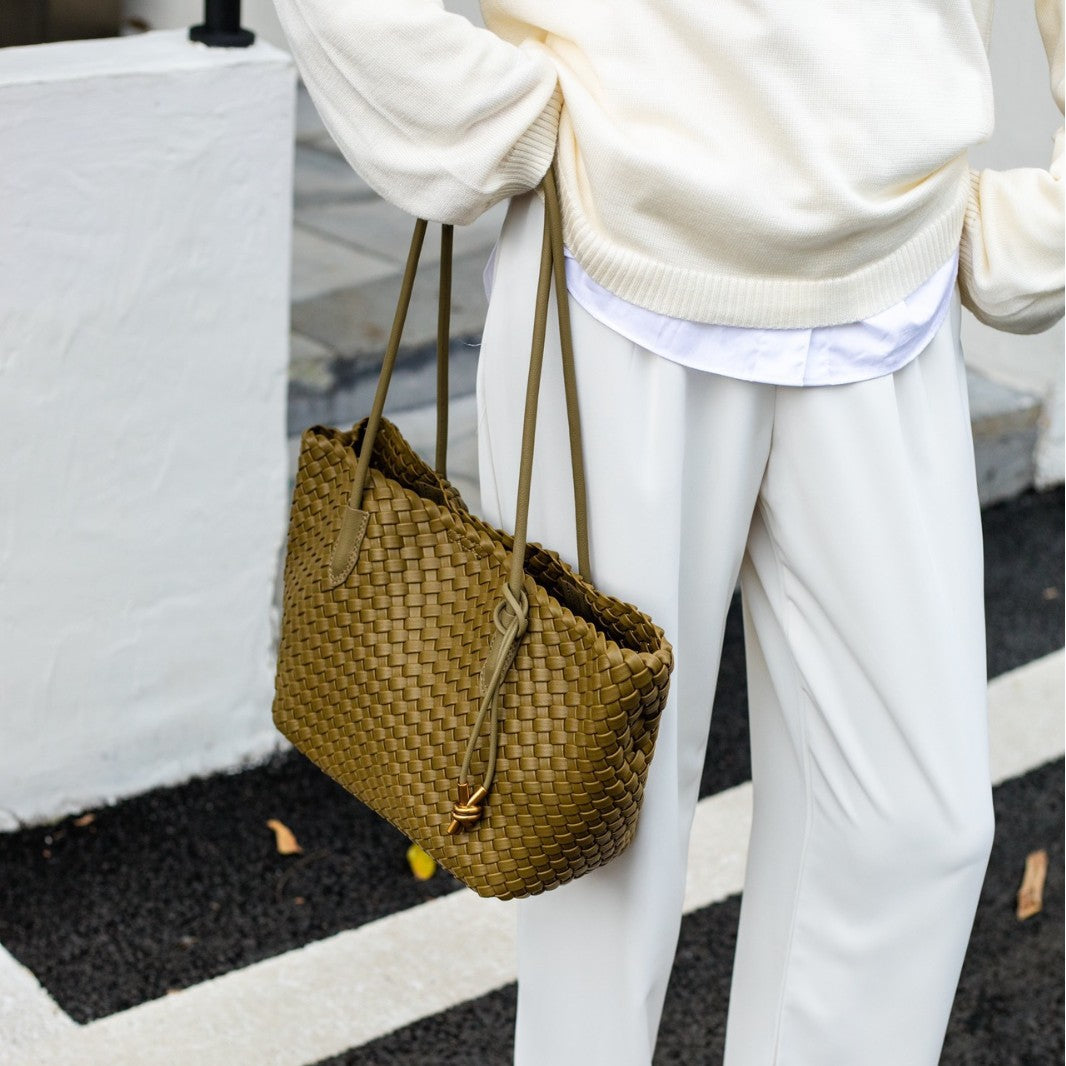 Women's High-grade Fashion Woven Large Capacity Versatile Bags