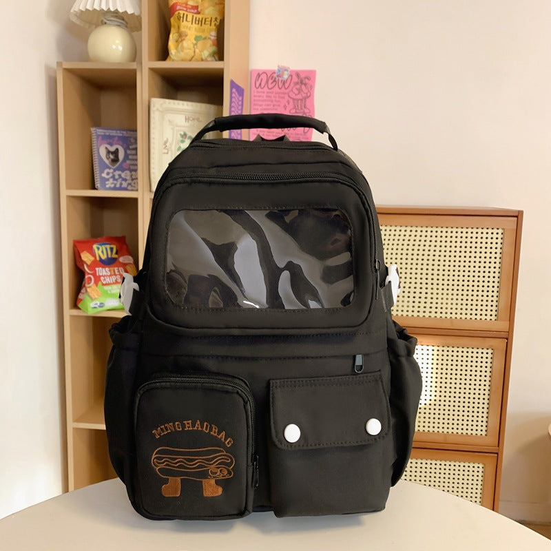 Milk Compress Female Good-looking Style Cute College Student Schoolbag