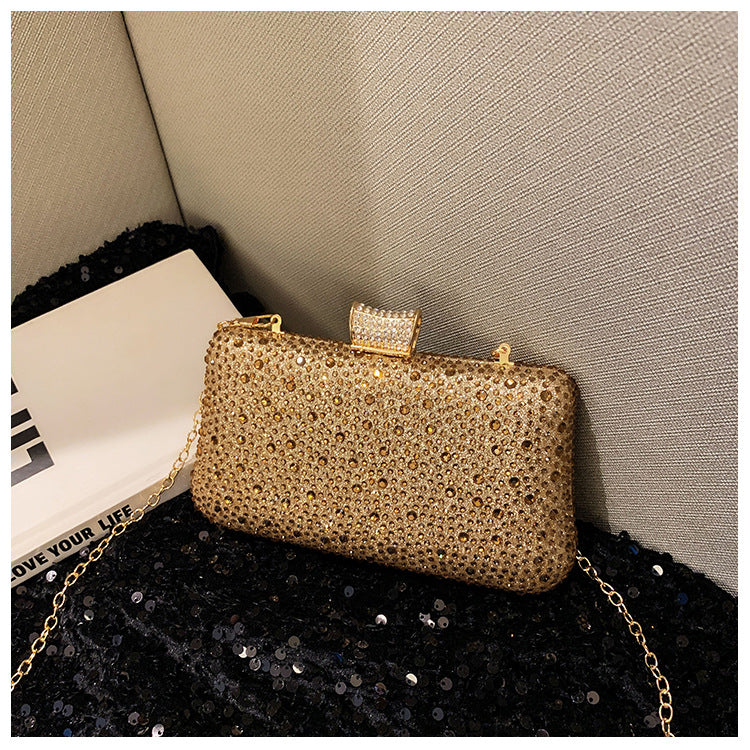 Women's Banquet Hot Drilling Luxury Rhinestone Clutch Dinner Bag