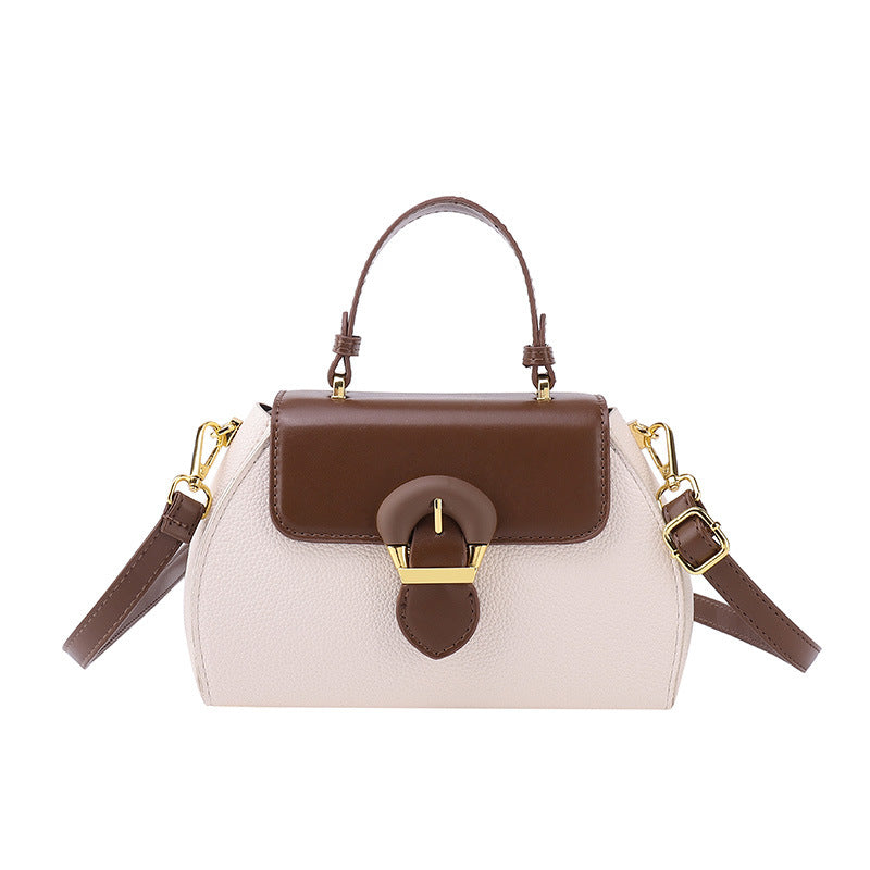 Women's Fashion Color Contrast Portable Minority Popular Bags
