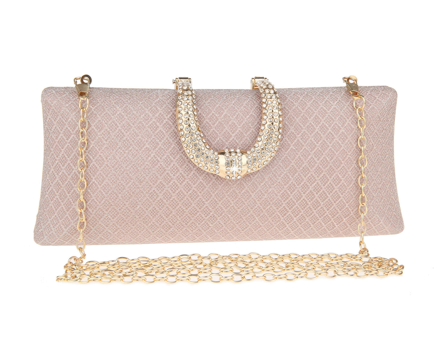 Plaid Thin Glittering Clutch Fashion Banquet Dress Dinner Bag