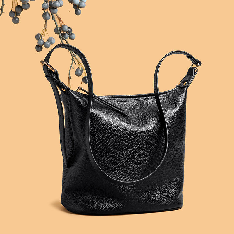 Women's Genuine Leather Large Capacity High-grade Fashion Simple Women's Shoulder Bag