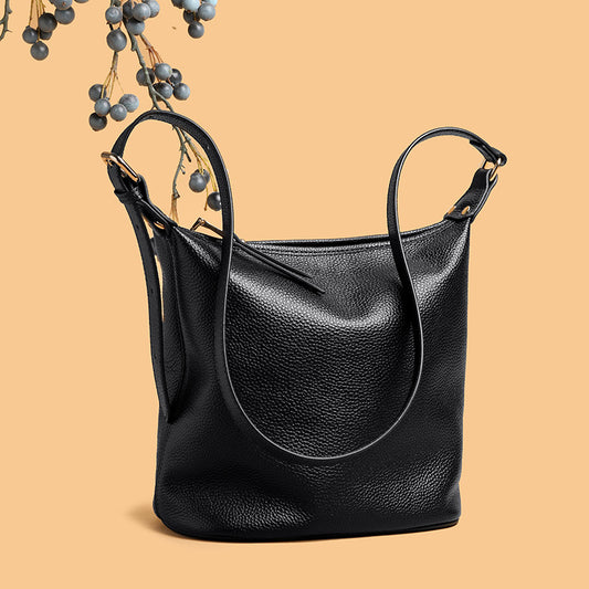 Women's Genuine Leather Large Capacity High-grade Fashion Simple Women's Shoulder Bag