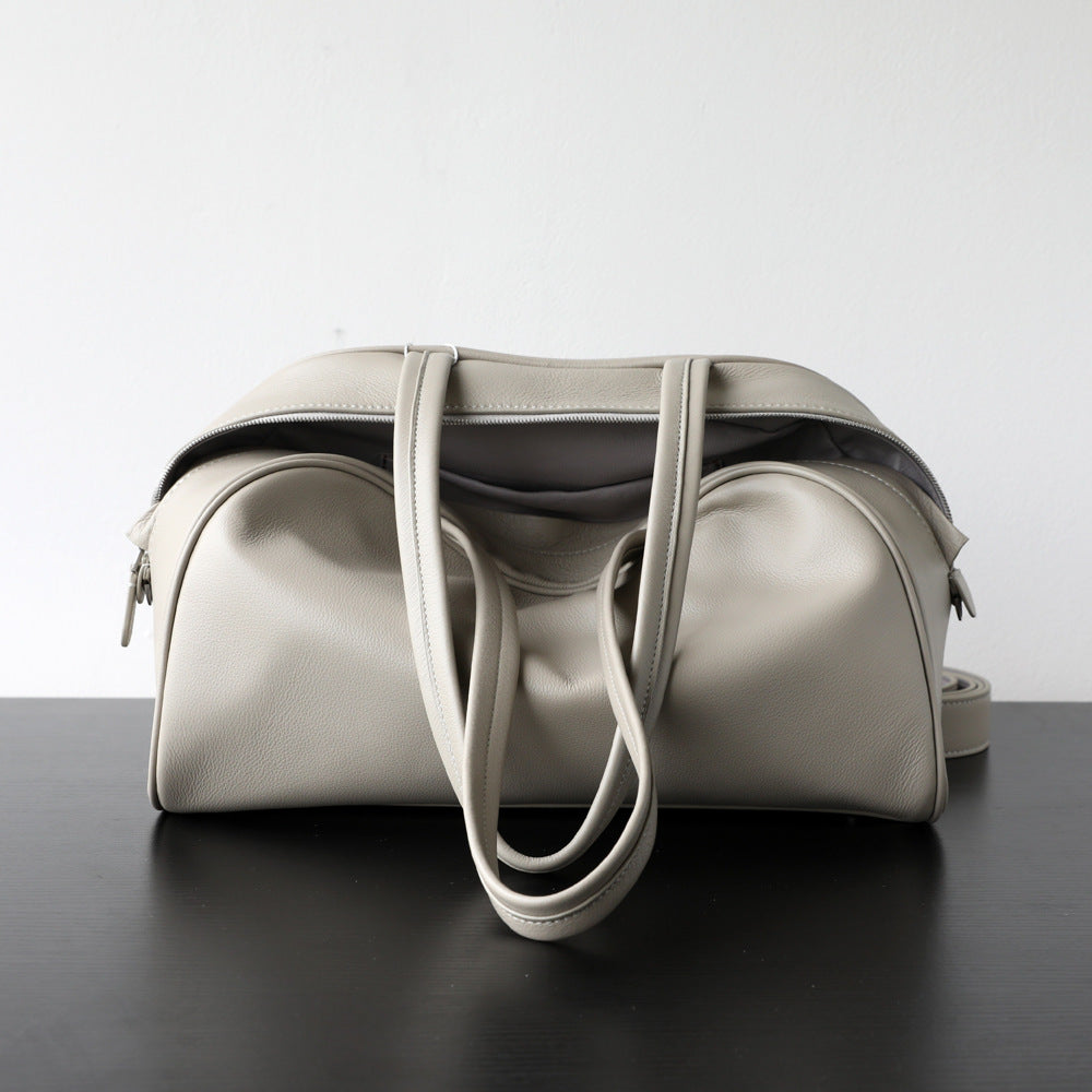 Women's Luxury Retro Underarm First Layer Calfskin Bags